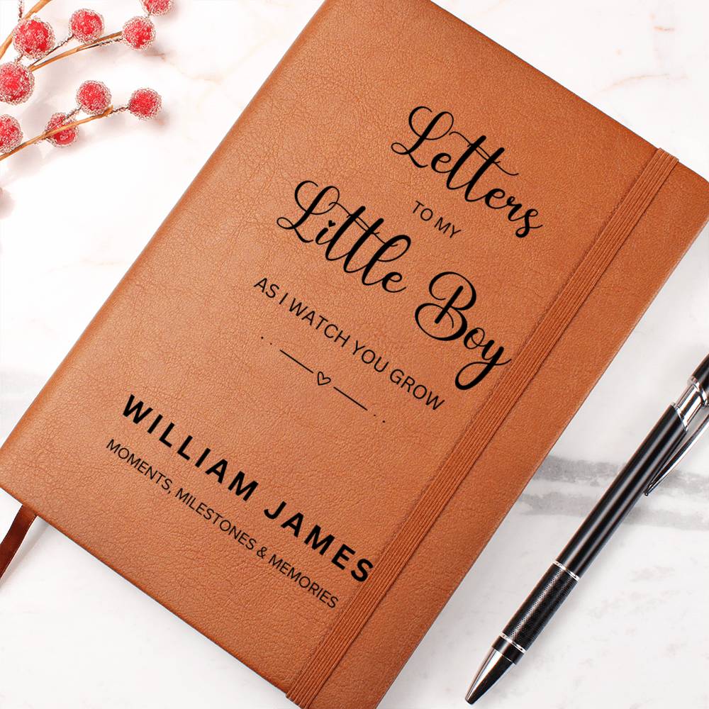 Letters To My Son| Personalized Keepsake Journal| Pregnancy Journal| Customized Baby Shower Gift| Valentine's Day Gift