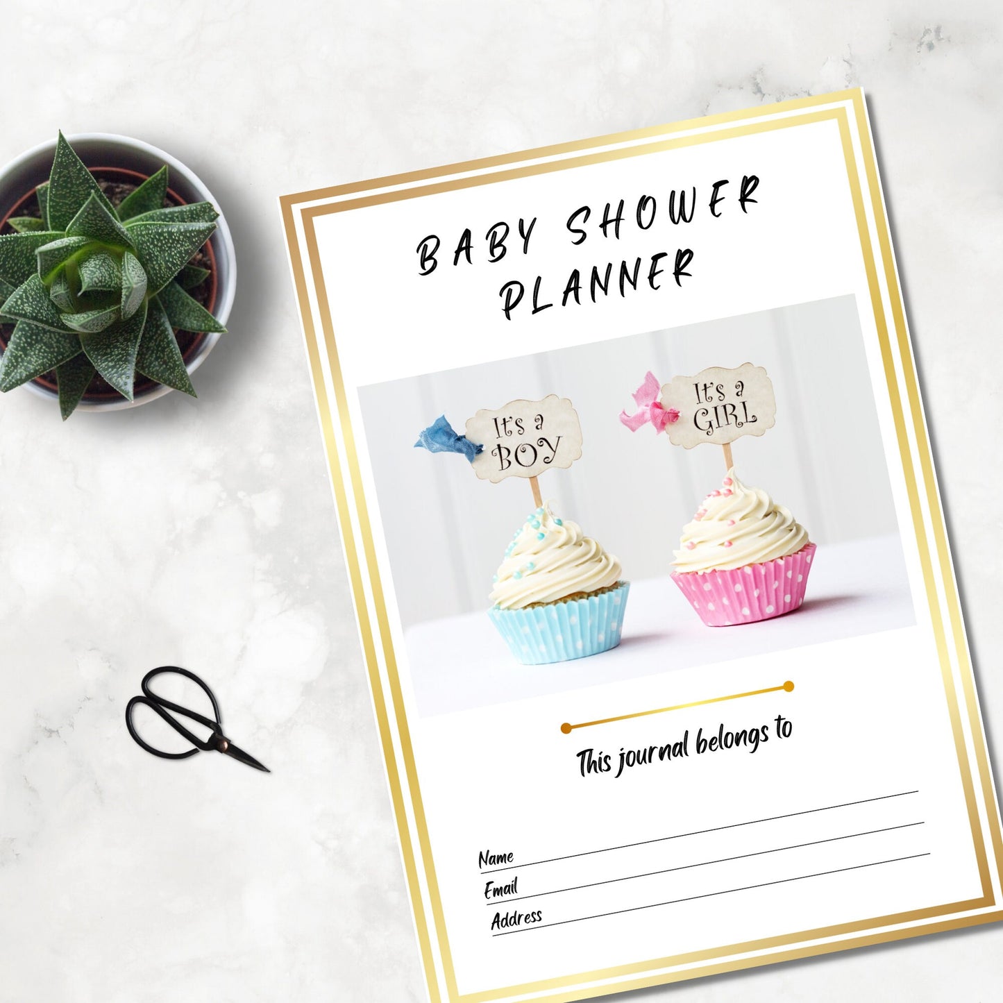 Baby Shower Planner Printable, PDF Baby Shower Planner, Baby Shower Checklist, Printable PDF, Instant Digital Download