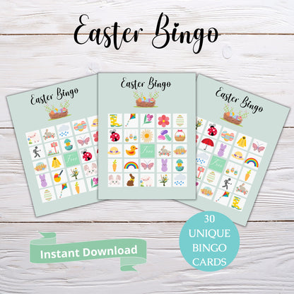 Easter Bingo, Easter Printable, Bingo Cards, Easter Game, Party Bingo, Bingo For Kids, Classroom Games, Instant Download