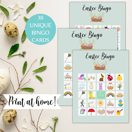 Easter Bingo, Easter Printable, Bingo Cards, Easter Game, Party Bingo, Bingo For Kids, Classroom Games, Instant Download