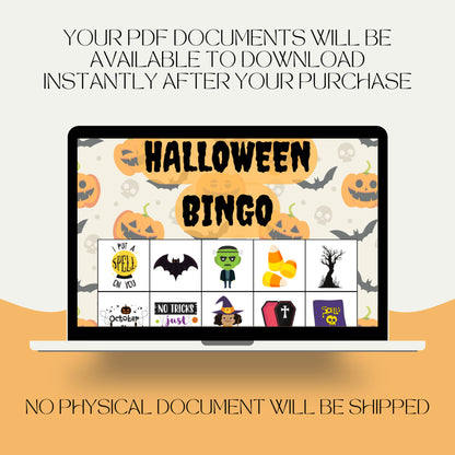 Halloween Bingo, Halloween Printable, Bingo Cards, Halloween Game, Party Bingo, Bingo For Kids, Classroom Games, Instant Download