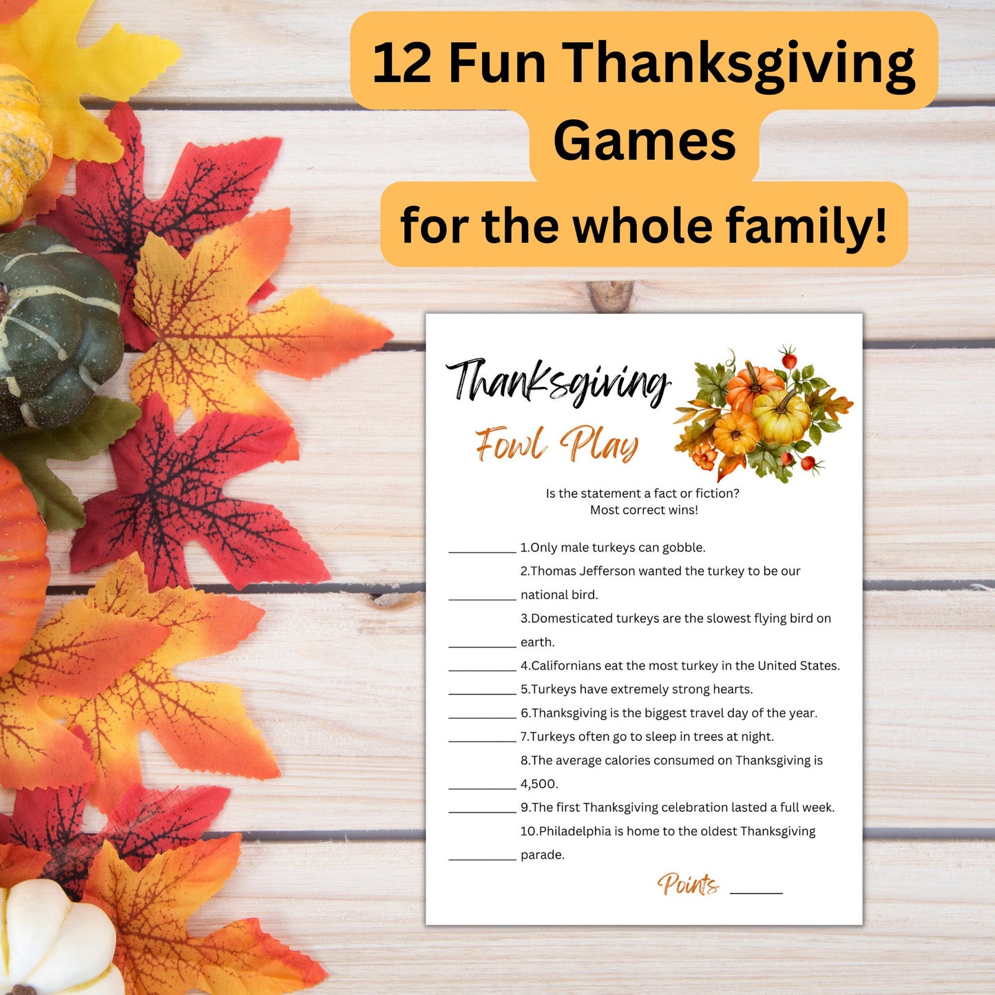 Thanksgiving Game Bundle, Printable Thanksgiving Games For Kids and Adults, Party Games, Family Games, Classroom Games, Instant Download