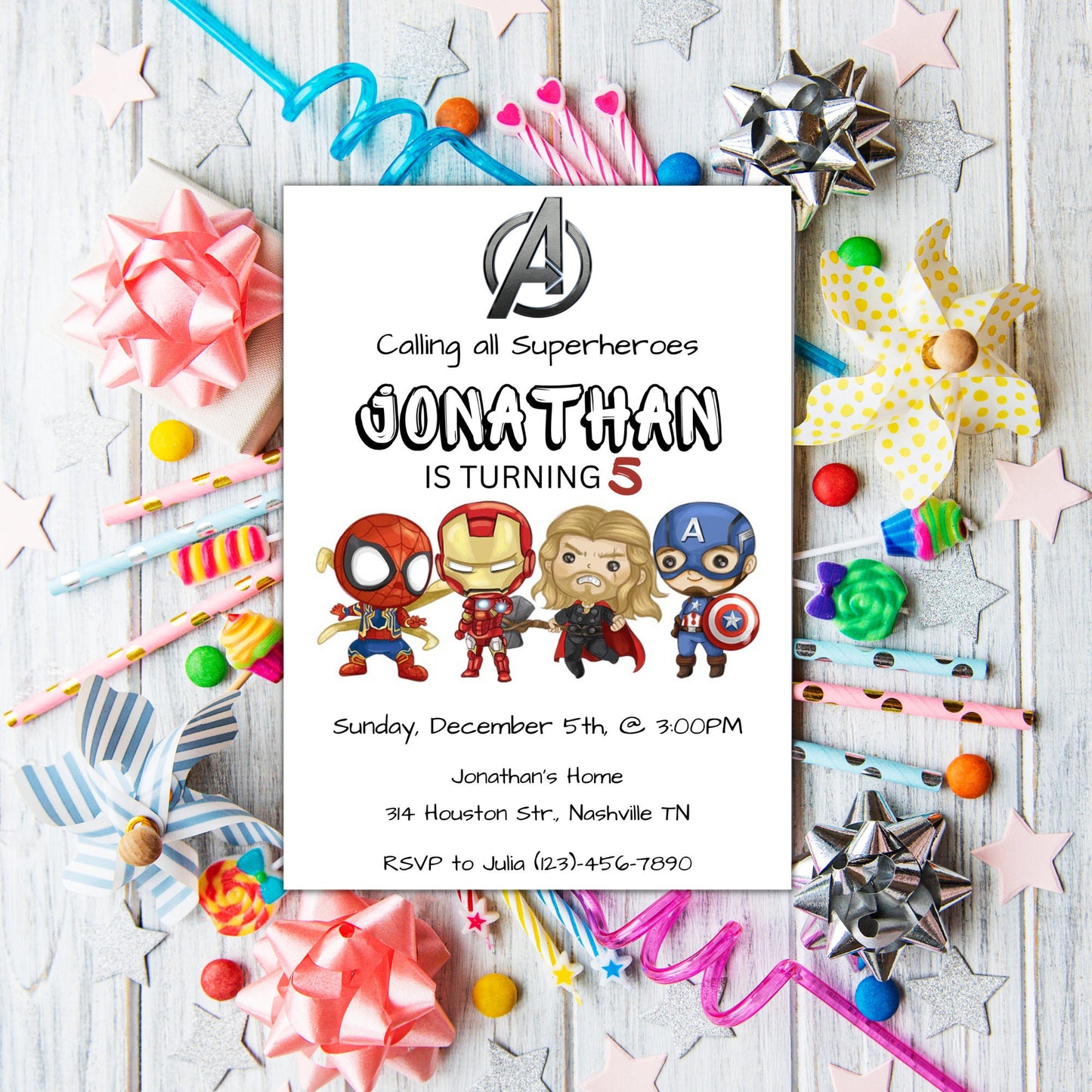 Editable Superhero Birthday Invitation Template, Boy Birthday Invite, Kids Birthday Invitation, Digital Download, Text Invite, Printable