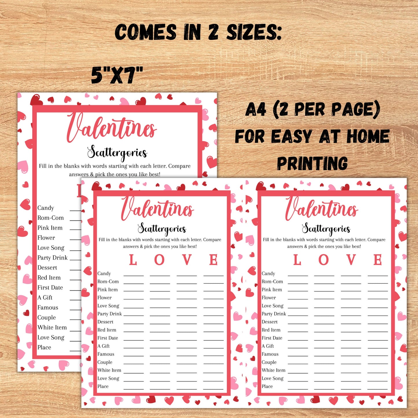 Valentine's Day Game Bundle | 10 Printable Valentine's Day Games | Party Games and Activities | Valentines Family Games | Instant Download