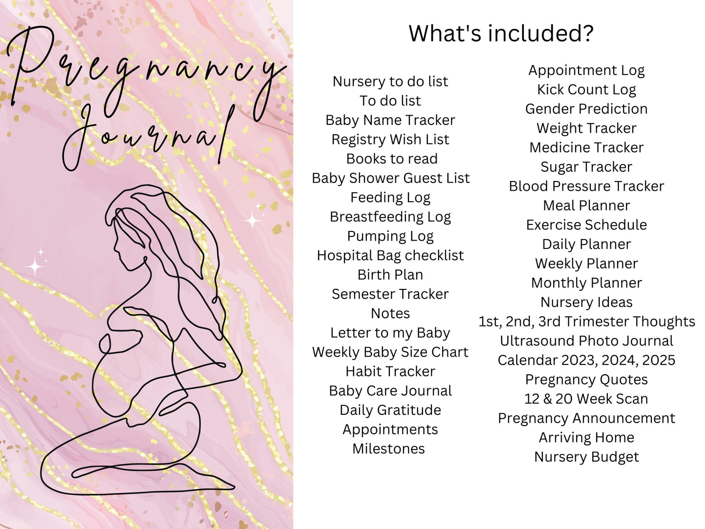 The Ultimate Pregnancy Journal, Printable Pregnancy Journal, Pregnancy Planner, Expecting Mom Kit, Pregnancy Memory Book, Bump to Baby, PDF