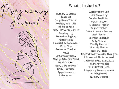 The Ultimate Pregnancy Journal, Printable Pregnancy Journal, Pregnancy Planner, Expecting Mom Kit, Pregnancy Memory Book, Bump to Baby, PDF