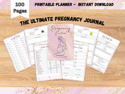 The Ultimate Pregnancy Journal, Printable Pregnancy Journal, Pregnancy Planner, Expecting Mom Kit, Pregnancy Memory Book, Bump to Baby, PDF