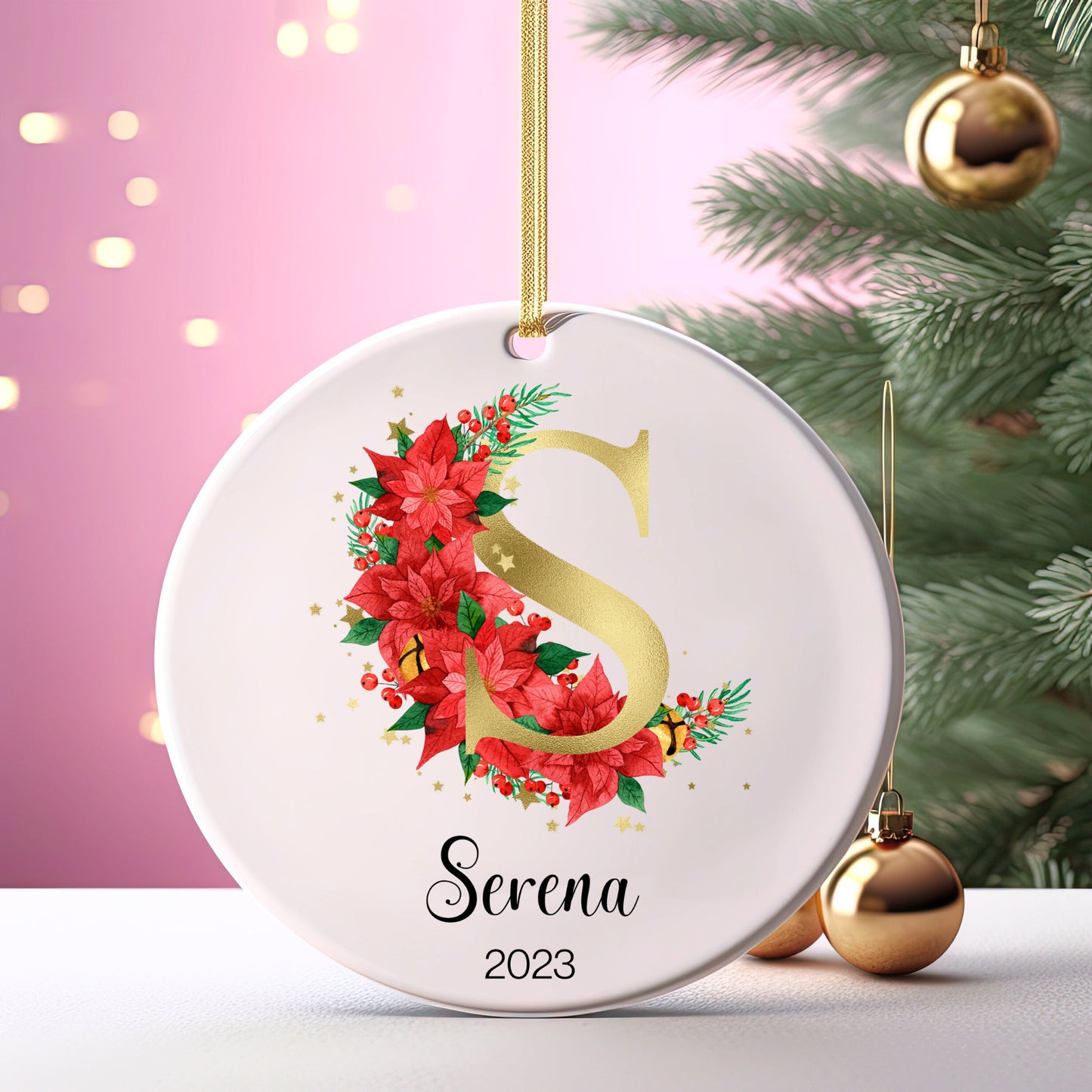 Personalized Christmas Ornament, Christmas Ornament 2023, Custom Christmas Gift, Custom Name Ornament, Name Ornament, Custom Christmas Gift