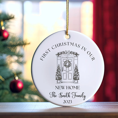 New Home Ornament, First Christmas in our New Home 2023, Personalized Christmas Ornament 2023, Custom New Home Gift, Our New Home Keepsake