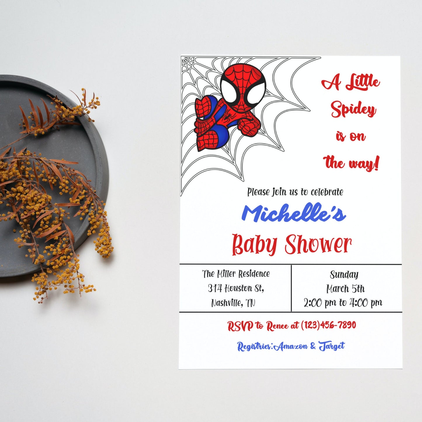 Editable Superhero Baby Shower Invitation, Baby Superhero Invitation, Cartoon Baby Shower Invitation Digital Download,Boy Baby Shower Invite