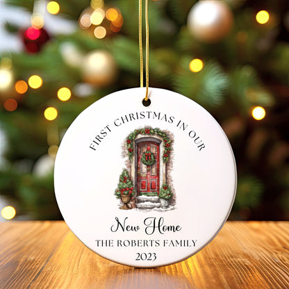 New Home Ornament 2023, First Christmas in our New Home 2023, Personalized Christmas Ornament, Custom New Home Gift, Our New Home Keepsake