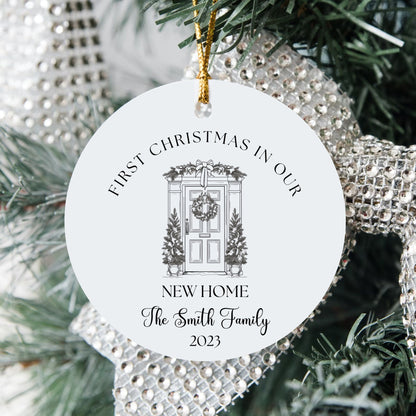 New Home Ornament, First Christmas in our New Home 2023, Personalized Christmas Ornament 2023, Custom New Home Gift, Our New Home Keepsake