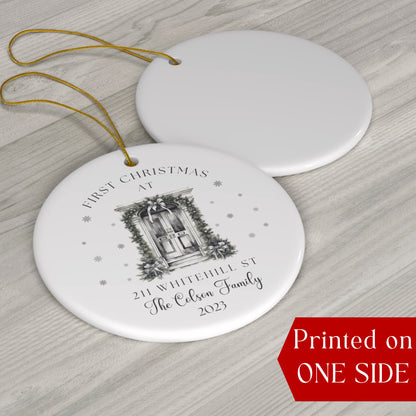 New Home Ornament, First Christmas in our New Home 2023, Personalized Christmas Ornament 2023, Custom Address Ornament, New Home Keepsake