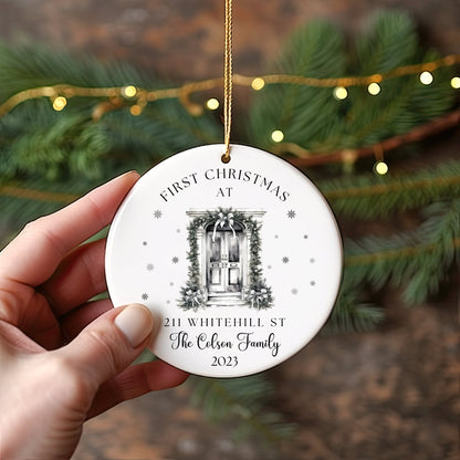 New Home Ornament, First Christmas in our New Home 2023, Personalized Christmas Ornament 2023, Custom Address Ornament, New Home Keepsake